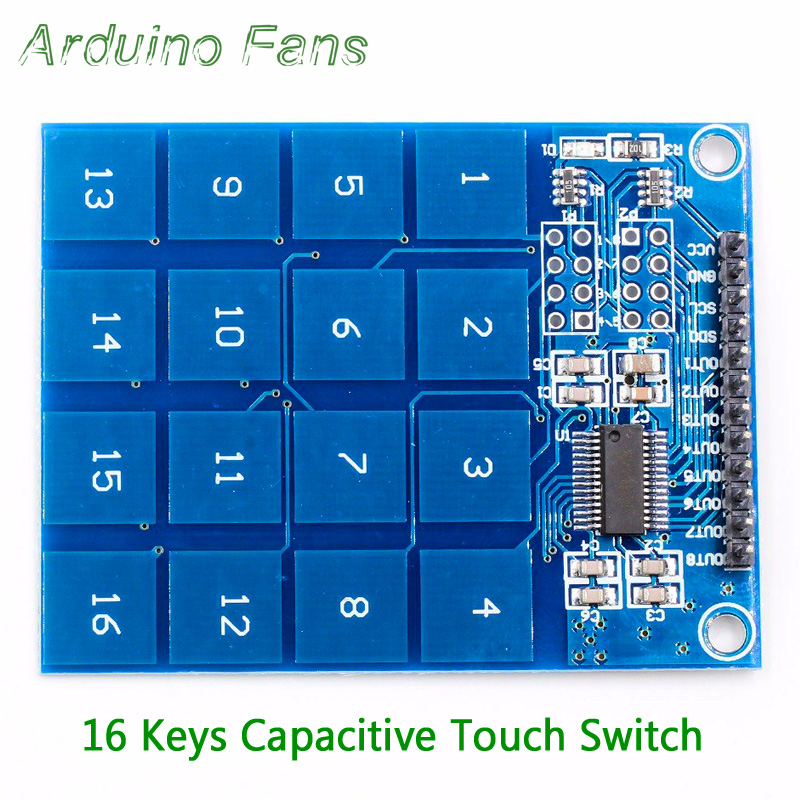 TTP229 Capacitive Touch Switch For Arduino Digital Sensor Module Board 16Channel 