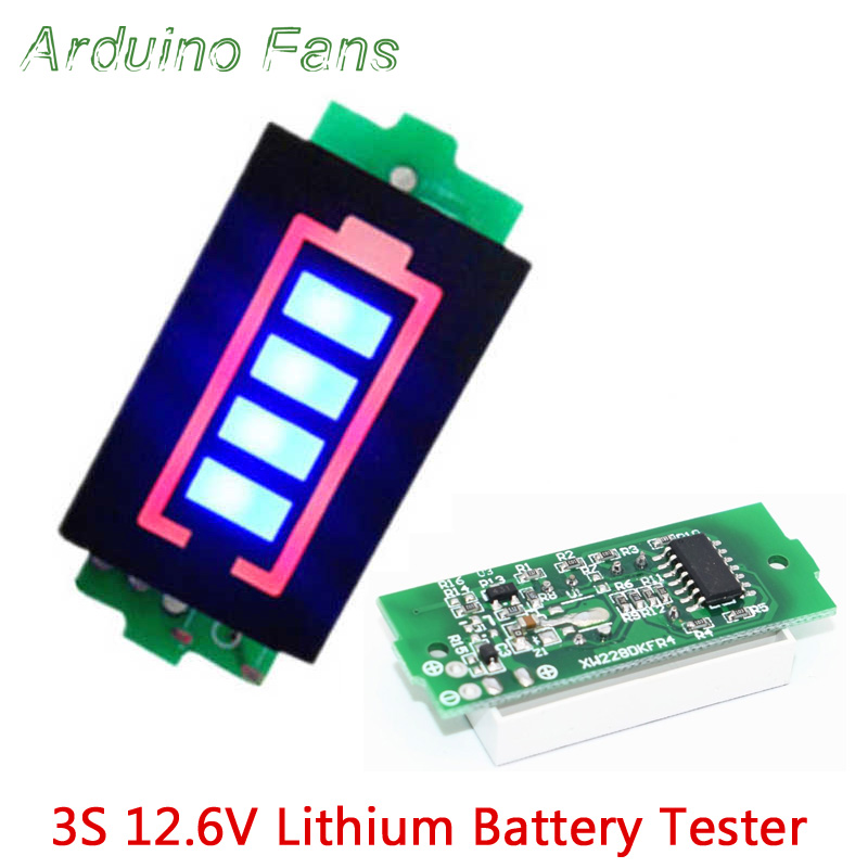 3S Capacity Indicator Lithium Battery Panel Power Tester LED Display Board 